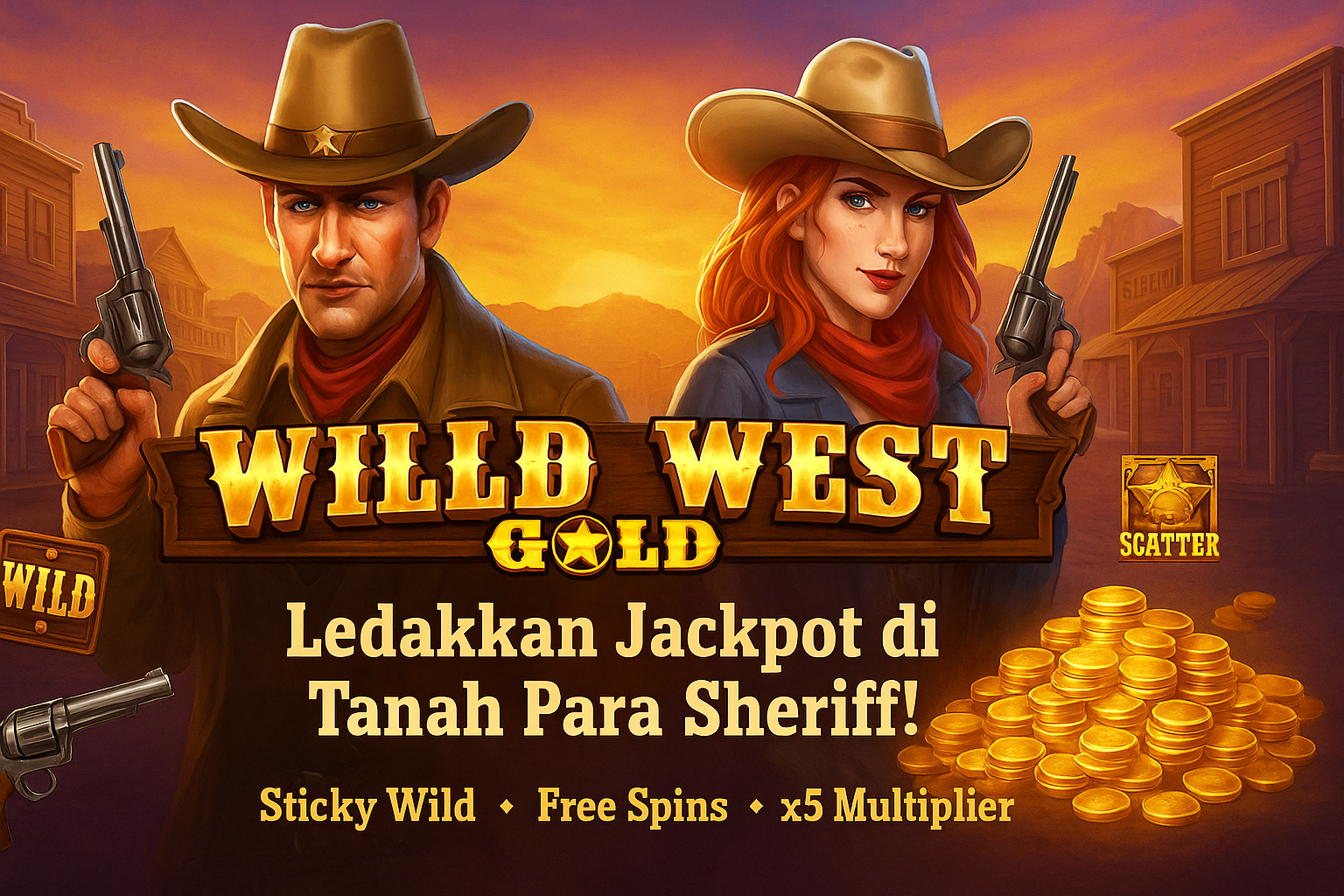 angit Senja di Wild West Tak Hanya Indah, Tapi Juga Penuh Emas!